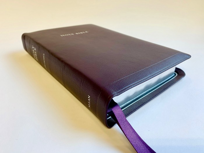 Allan 52 Longprimer Purple Meriva Calfskin - Leather-lined
