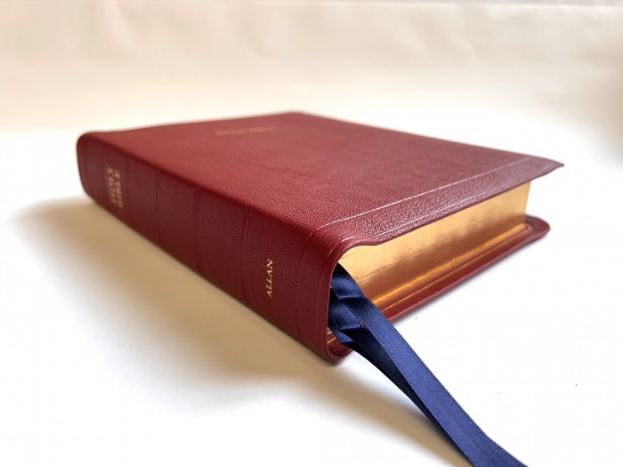 Allan Brevier Clarendon Wide Margin Red Goatskin Edition
