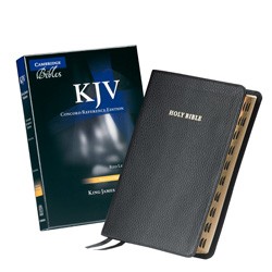 Cambridge KJV Concord Edition Black Calf Split Leather Red Letter