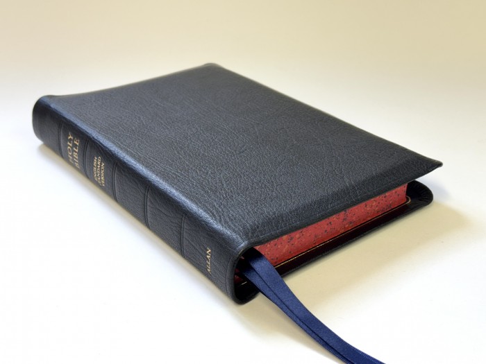 Allan ESV New Classic Readers Edition Black Highland Goatskin - Speckled Page Edges