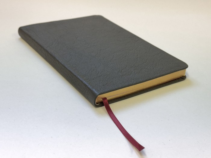 Allan Journal Dark Grey Highland Goatskin