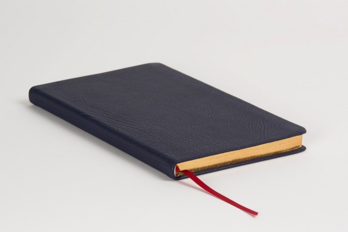 Allan Journal Navy Blue Highland Goatskin
