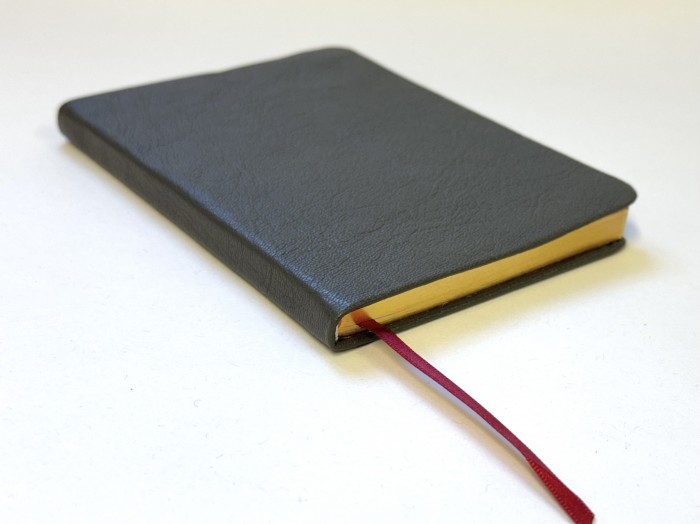 Allan Notebook Dark Grey Highland Goatskin