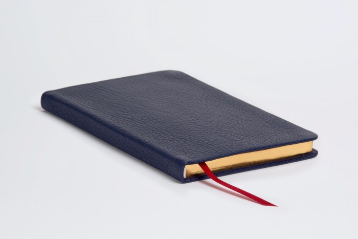 Allan Notebook Navy Blue Highland Goatskin