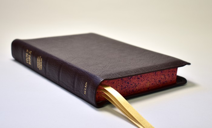 Allan ESV New Classic Readers Edition Dark Brown Highland Goatskin - Speckled Page Edges