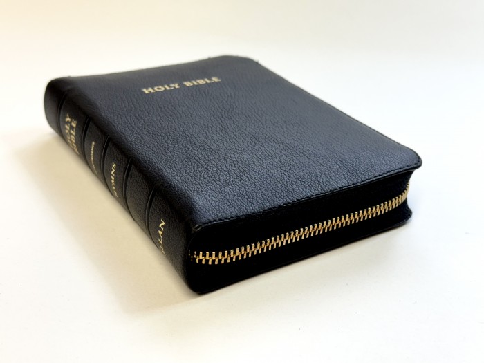 Oxford Ruby Reference Combined Bible & Hymnbook Black Goatskin with Zip