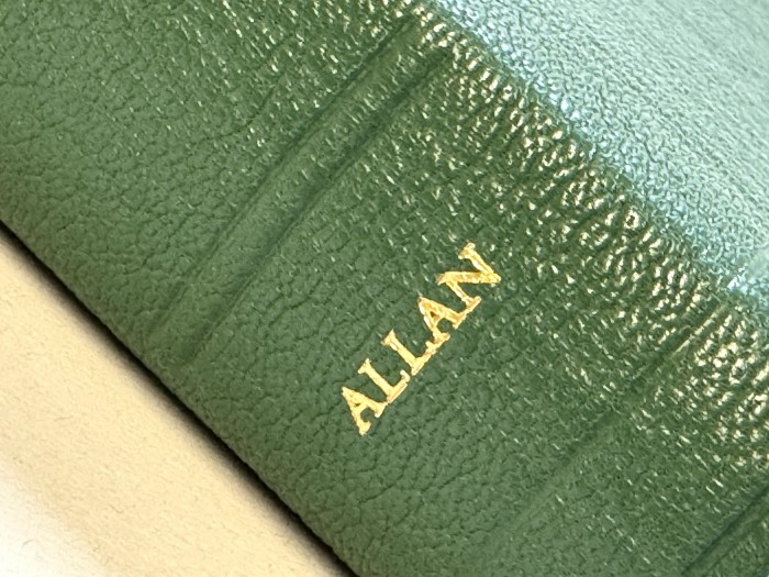 Allan 44 Longprimer Thinline Lincoln Green Goatskin - Image 4