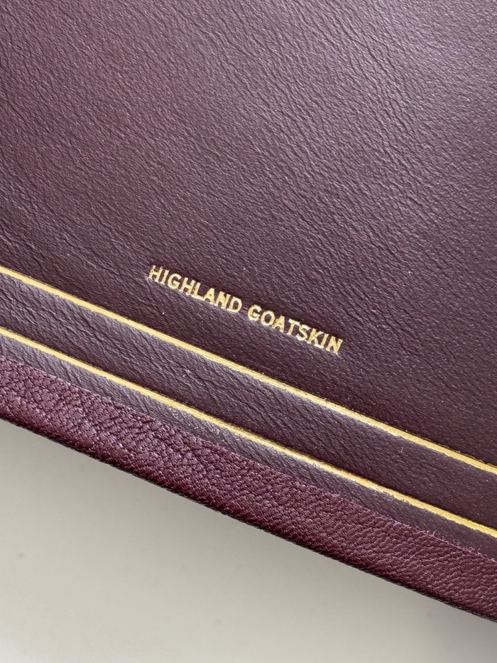 Allan 63 Longprimer Sovereign Burgundy Highland Goatskin FIRST EDITION - Image 3